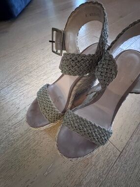 Stuart Weitzman Braided Strap Espadrille Wedge Sandals - Natural